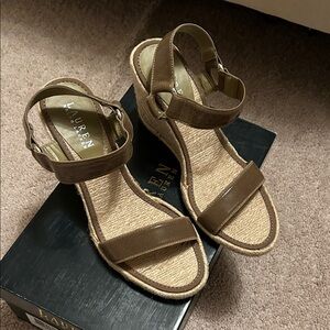 Indigo Wedge Sandal by Lauren Ralph Lauren